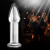 LoveToy 5" Glass Romance Anal Plug Clear - Стеклянный фаллос, 12.2х3.5 см (прозрачный)